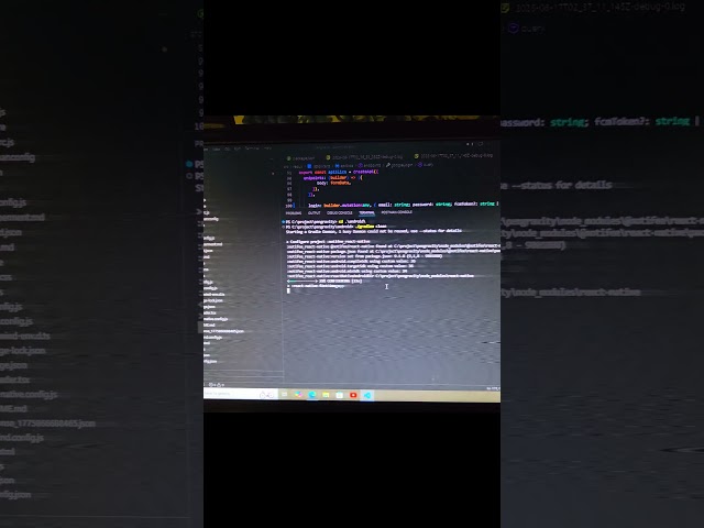coding session, software developer, React Native app, Android build, VS Code setup, late night code
