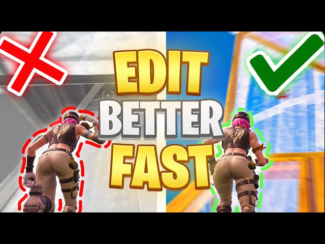 How to INSTANTLY EDIT FASTER in Fortnite!