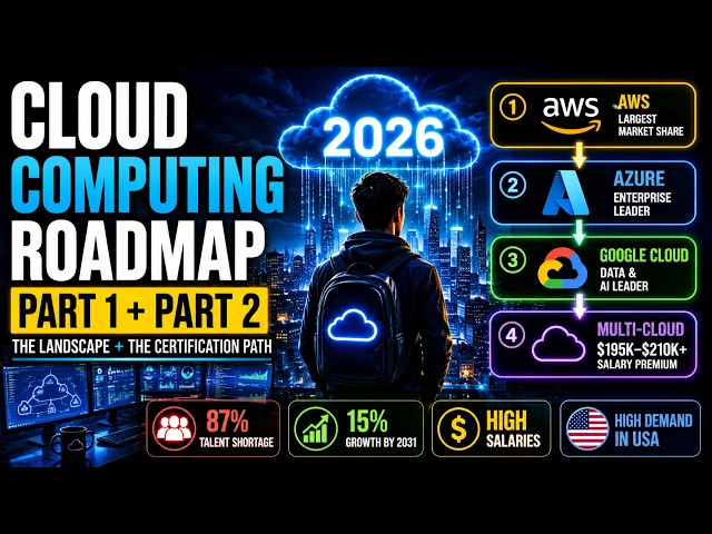 Cloud Computing Roadmap 2026: AWS vs Azure vs GCP (Complete Beginner Guide)