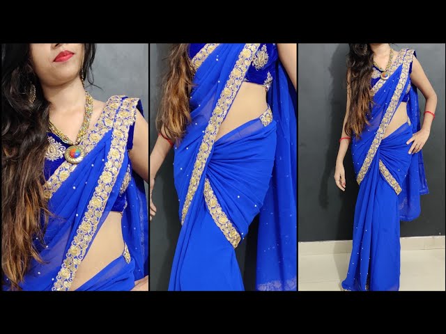 Drape Saree Like A Bollywood Actress / How to Wear tight fitting Saree / New Style Saree