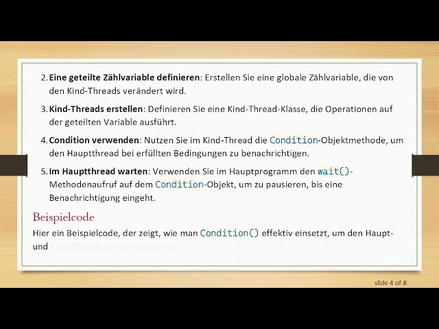 Wie man den Hauptthread in Python 3 mit Kind-Threads pausiert und weckt