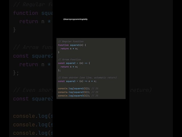 JavaScript Default Parameters & Arrow Functions