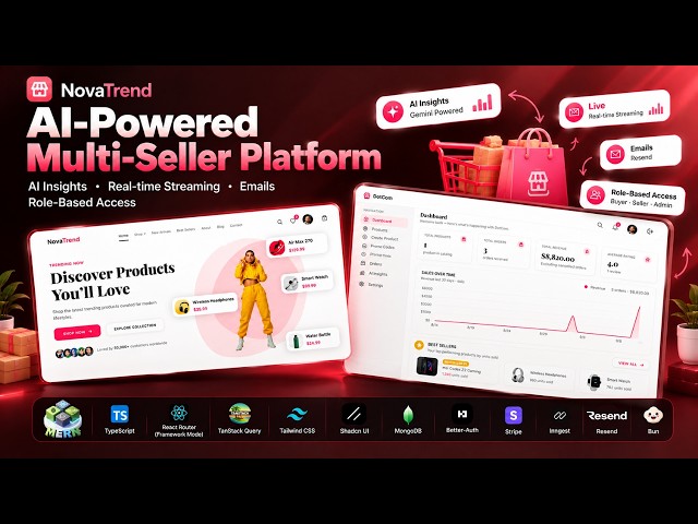 Build & Deploy a Production-Ready AI-Powered Multi-Seller Ecommerce Marketplace (MERN, Stripe, AI)