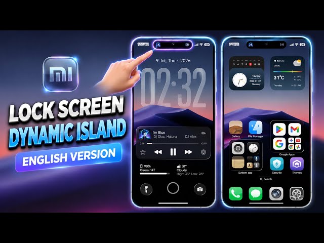 Install Lock Screen Dynamic Island English Ver on Xiaomi - Only MTZ