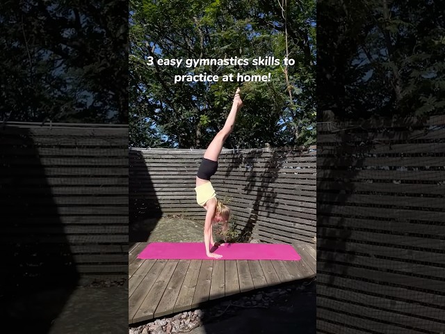 3 EASY beginner gymnastics skills you can learn at home!✨