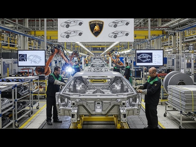 How Million Tons of Steel Become Lamborghini Aventador – Massive Supercar Factory Process