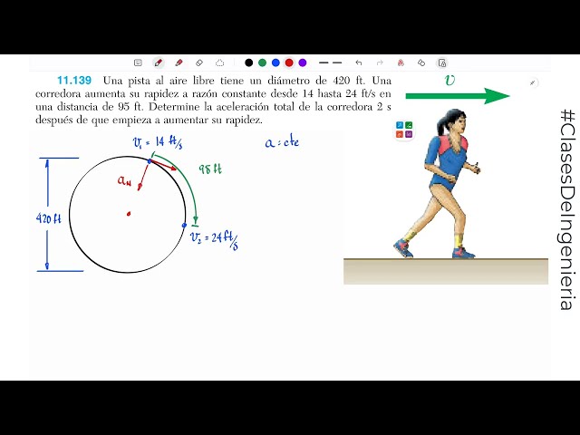 Dynamics 11.139 Beer 9th Edition - Physics - Vector Mechanics - Kinematics - #clasesdeingenieria.com