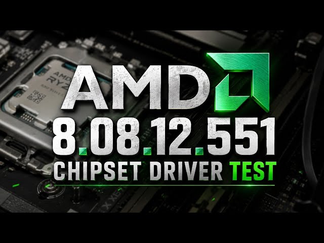 AMD Chipset Driver Test ( 2026 ) August 8.08.12.551 WHQL vs July 8.07.16.1035