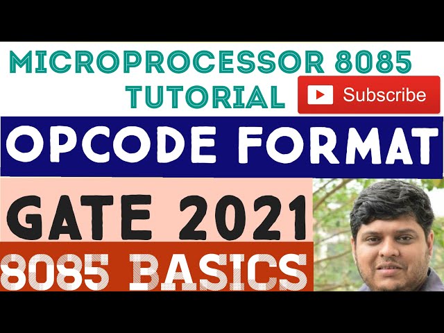 Instruction Set with Opcode || Opcode Format in 8085 Microprocessor #engineering #microprocessor