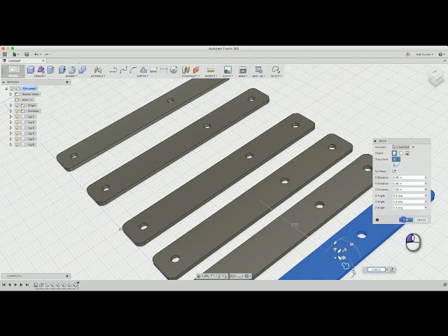 Fusion 360: Making a Pantograph with Joints
