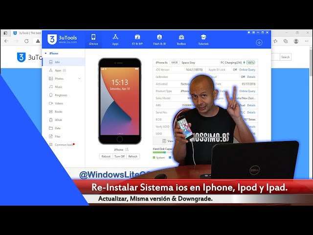 ✅INSTALAR SISTEMA IOS en Iphone, Ipod & Ipad ✅Actualizar ✅Downgrade & ✅Re-Install