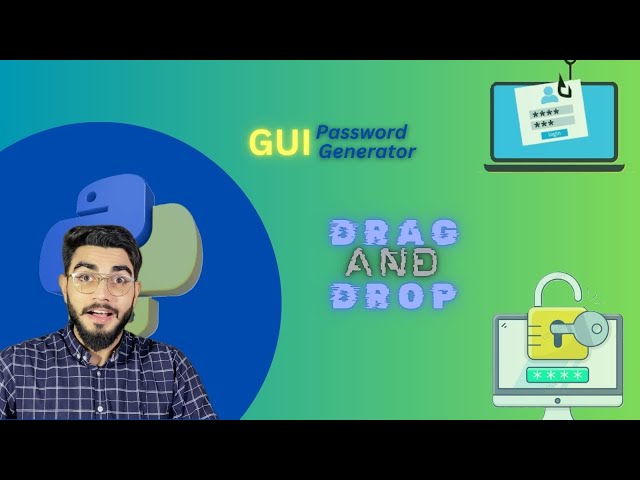 How To Create GUI Password Generator | Drag & Drop | Python | Tkinter | Figma | Tutorial | Urdu