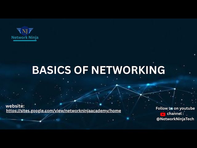 Basics of Networking | Getting Started with Networking | Networking Fundamentals| #Network Ninja🥷