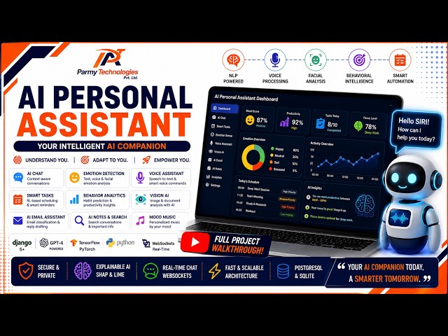 AI PERSONAL ASSISTANT | Django, AI, Machine Learning, Emotion Detection & Smart Automation