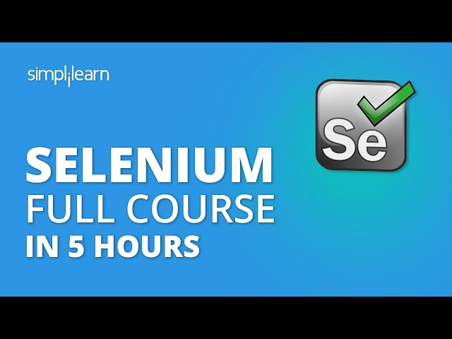 Selenium Tutorial For Beginners | Selenium Full Course | Selenium Webdriver Tutorial | Simplilearn