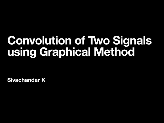 Convolution of Two signals using Graphical Method