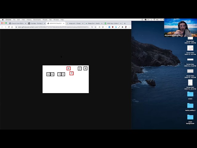 Sorting Algorithms 2 - Mergesort with Visualization