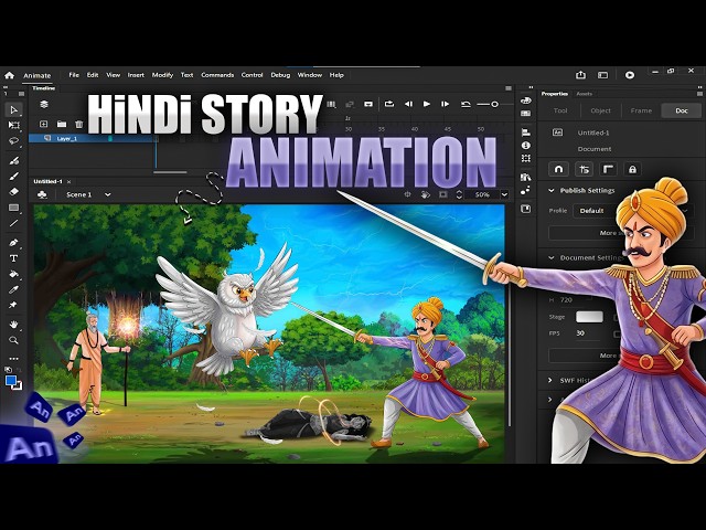 Adobe Animate cc tutorial for beginners in hindi  | RacEducater | The Adobe Animate CC Crash Course