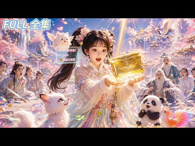 一朝穿越，她竟成了修仙界靈根盡廢的砲灰神女，全宗門等著看她笑話。意外綁定升級系統，任務獎勵逆天法寶，別人苦修百年，她一天連升數境！這一次，她偏要踩著所有人的臉，改寫自己的命！#短劇全集 #甜寵