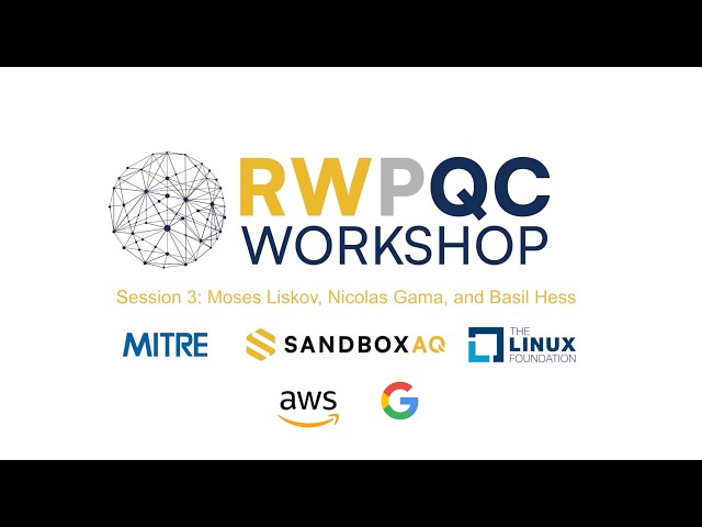 The State of PQC Migration: Policy, Mandates, and Cryptographic Inventory | RWPQC 2026, Session 3