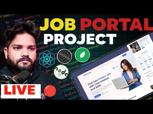 🔴 LIVE: Job Portal App MERN Stack ||  Ask Anything 💻🔥