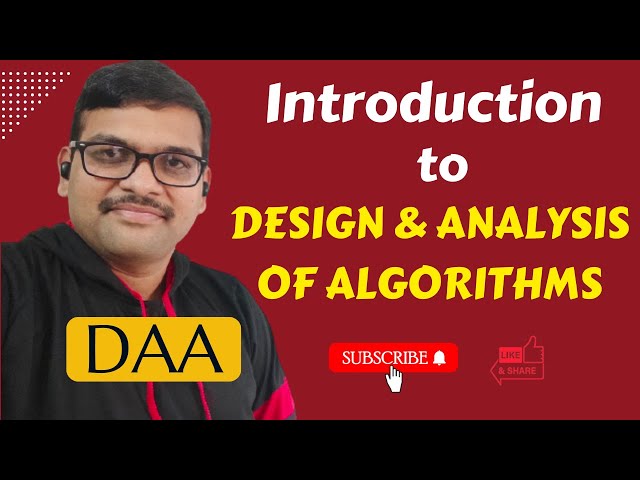 01-Introduction to Algorithms for Placements & Interviews | DAA Full Course Series
