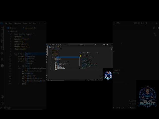 “Beautiful Python Turtle Graphics Design 🐢 | Learn Creative Coding