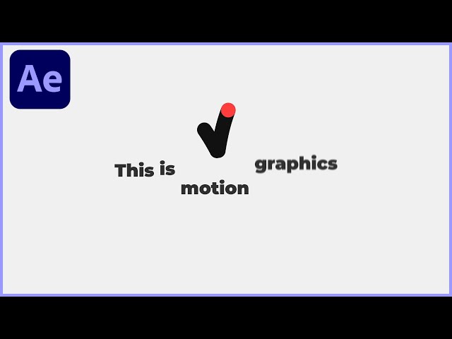 Minimal Circle Motion Graphics Text Animation in After Effects - After Effects Tutorial #2