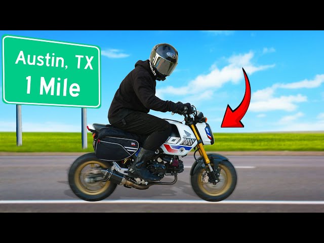 Road Trip on The Smallest Motorcycle!