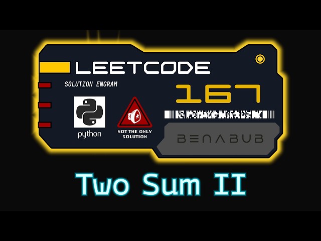 Two Sum II   Input Array Is Sorted — LeetCode #167 | Python Algorithm Visualization