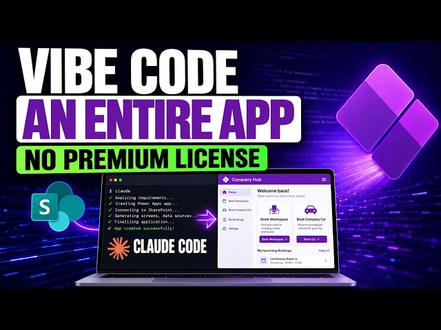 Vibe Code an Entire Power App with Claude Code - No Premium License