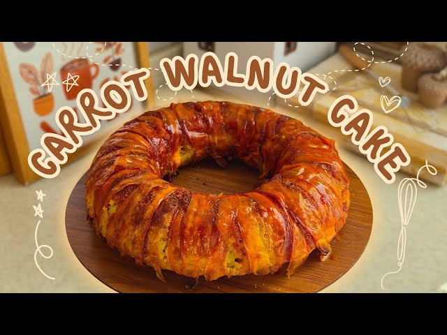 Easy Carrot Walnut Cake Recipe | Cozy Autumn Baking Tutorial |