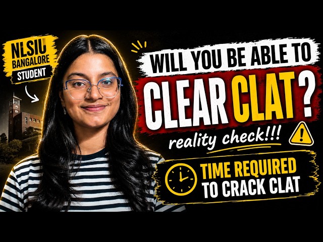 Why Some Students Crack CLAT in Months & Others Fail in 2 Years 🔥~ REALITY CHECK by NLSIU student