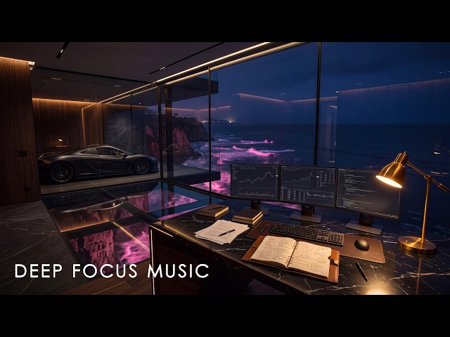 Deep Focus Music for Long Work Sessions | Midnight Concentration