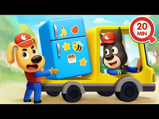 Delivery Man 📦 Cartoon 🔍Sheriff Labrador in Spanish