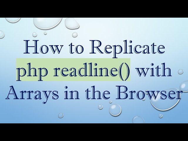 How to Replicate php readline() with Arrays in the Browser