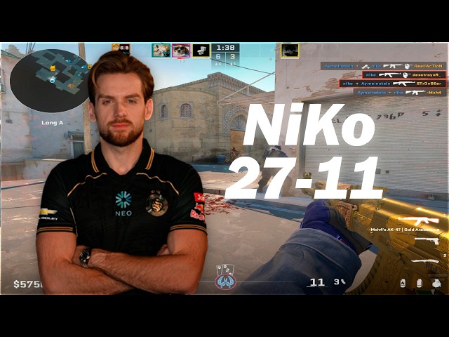 NiKo (27-11) FIRST FACEIT AFTER MAJOR | CS2 DEMO POV