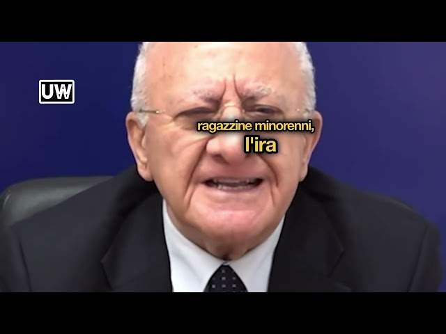 De Luca: "Let SPAIN be honored..." Sanchez? An example of courage.