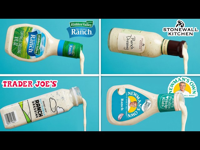 Pro Chefs Blind Taste Test Every Ranch Dressing | The Taste Panel | Epicurious