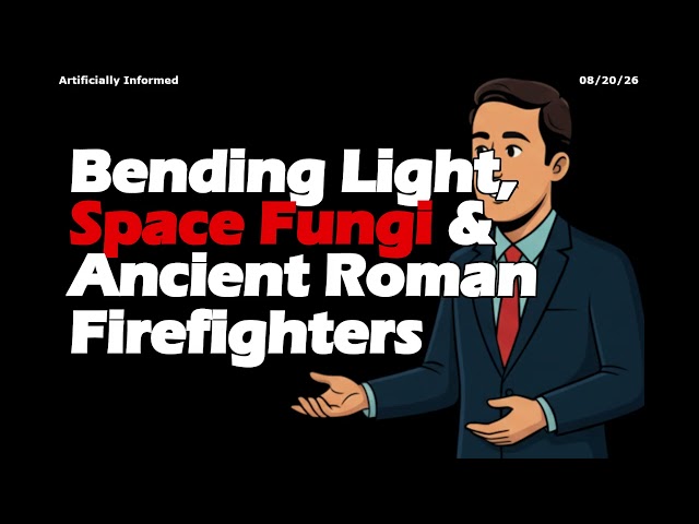Bending Light, Space Fungi & Ancient Roman Firefighters | Artificially Informed