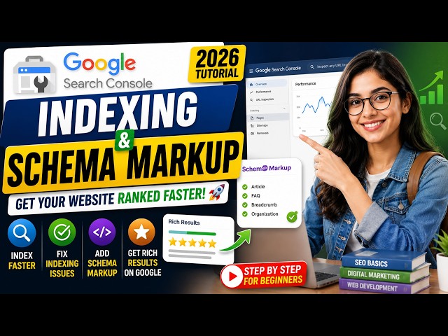Google Search Console Indexing & Schema Markup Tutorial for Beginners (2026)