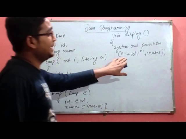 Copy Constructor in java programming (MCS-024) By Sarvesh Gupta