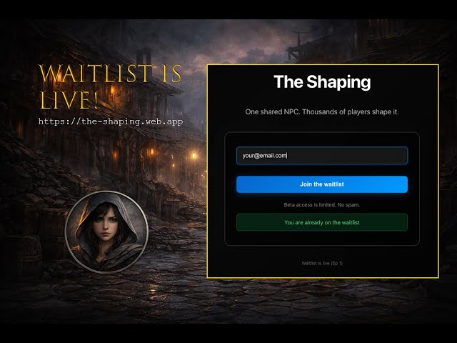 Firebase Hosting Deploy + Waitlist API (React + Vite) | Build-in-Public Game Dev