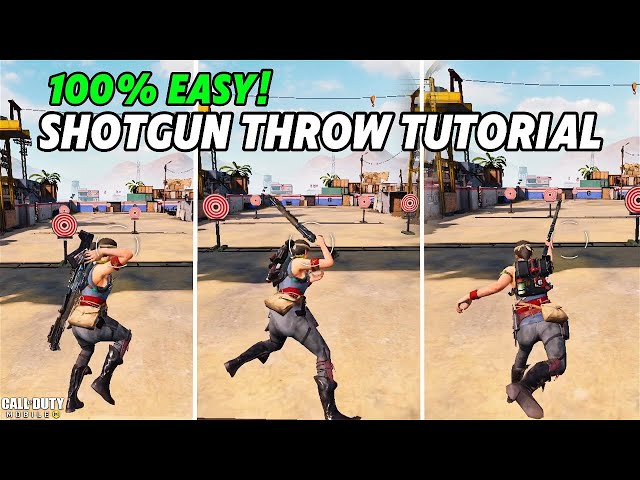 100% Easy Shotgun Throwing Tutorial in Call Of Duty Mobile | How To Do Shotgun Throw In COD Mobile