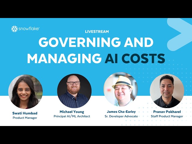 [LIVE] Governing and Managing AI costs