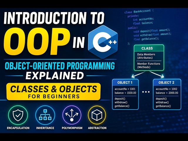 Introduction to OOP in C++ | Object-Oriented Programming C++ for Beginners
