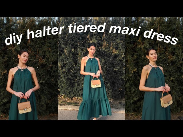 DIY HALTER TIERED MAXI DRESS | EASY TUTORIAL | Regine Morales