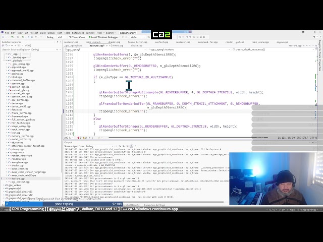 🌌🌍 [ GPU Programming ] [ day 47 ] [ OpenGL, Vulkan, DX11 and 12 ] C++ ca2 Windows continuum app