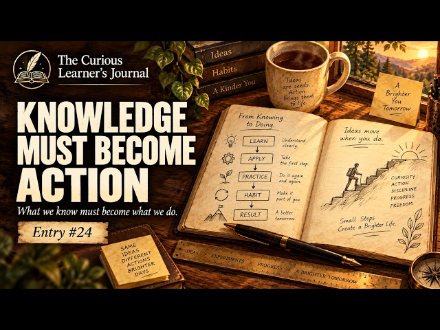 Knowledge Must Become Action | What we know must become what we do | Entry #24