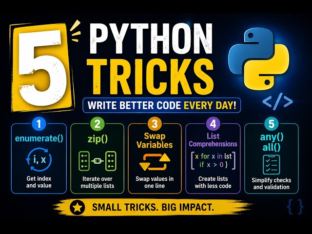 🔥 5 Python Tricks That Make You Look Like a Pro Developer | Python Tips for Beginners & Developers